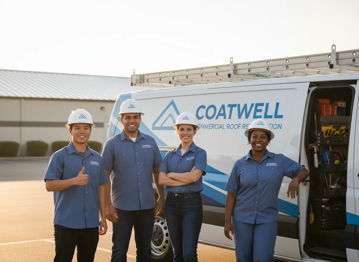 Commercial roof coating company in Leslie, MI